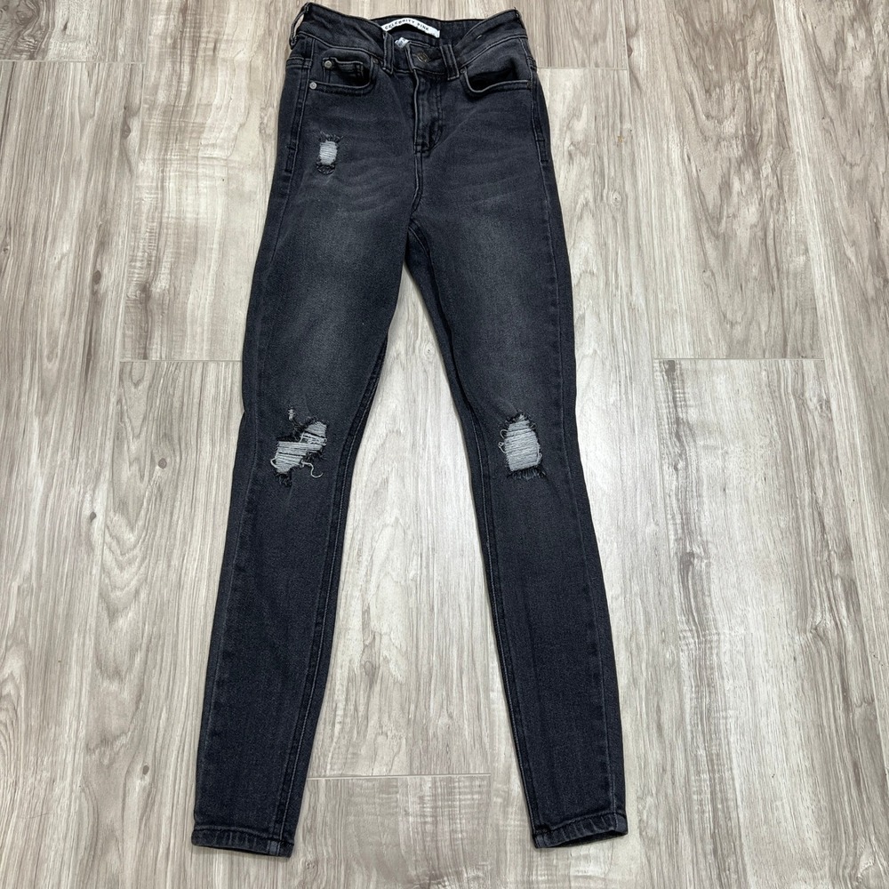 Celebrity Pink Womens Distressed Denim Skinny Jeans Juniors 0/24